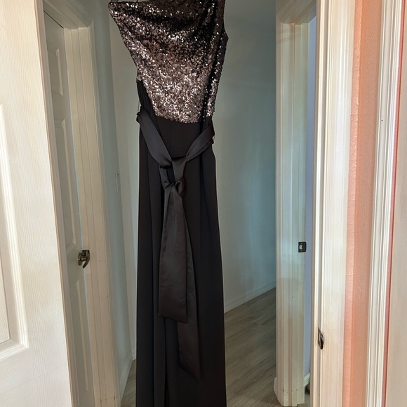 Ralph Lauren One Shoulder Sequin Bodice Jumsuit - Picture 3 of 7